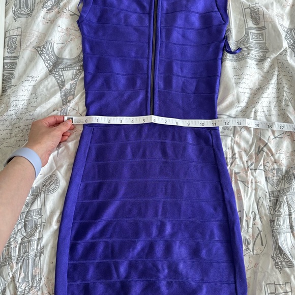 Stunning purple French connection tight bandage dress worn once! - Picture 6 of 7